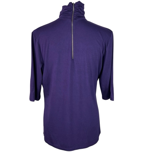 Banana Republic Zip Back Turtle/mock neck Top - Picture 4 of 9